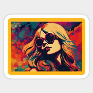 Psychedelic Summer Sticker